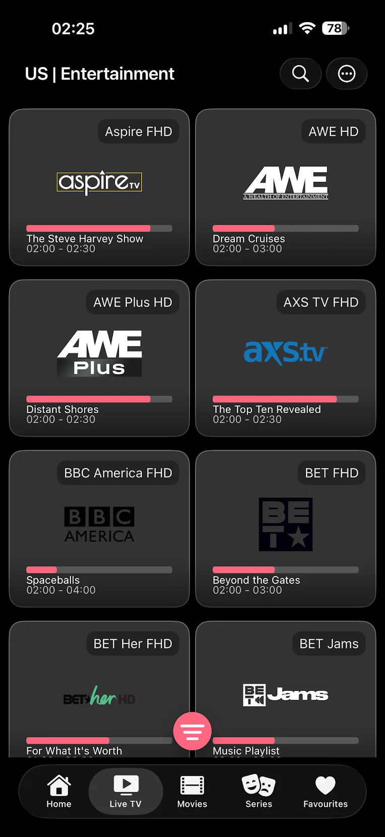 iPhone Live TV