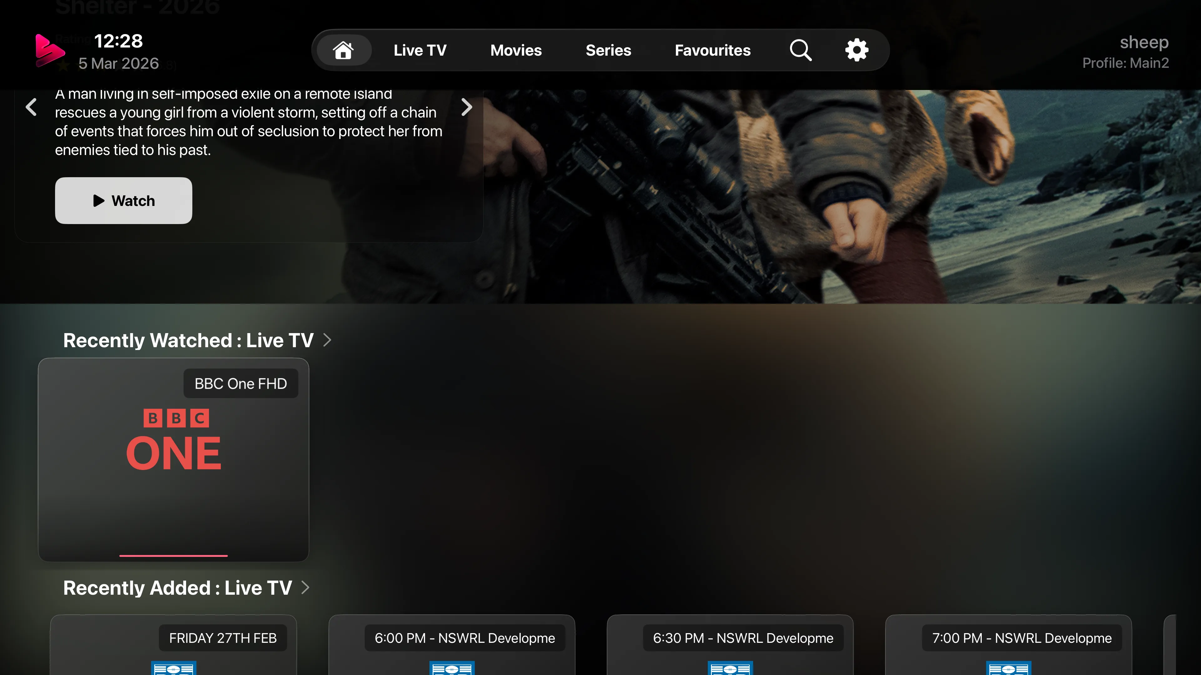 Apple TV Interface